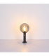 Hedwig Globe Wall Lights Stainless Steel IP44 Glass Shade 1x E27-7