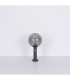 Hedwig Globe Wall Lights Stainless Steel IP44 Glass Shade 1x E27-8