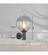 Hedwig Globe Wall Lights Stainless Steel IP44 Glass Shade 1x E27-11