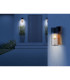 Etsi Outdoor Wall Lantern Wood Look Dark IP44 Smoke Glass Shade 1x E27-6