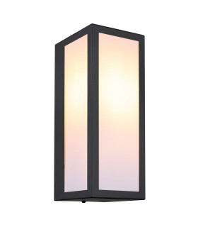 Gundula Outdoor Wall Lantern Matt Black IP44 1x E27-1