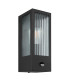 Gundula PIR Outdoor Wall Lantern Matt Black IP44 Clear Glass Shade 1x E27 Dawn Dusk Sensor-2
