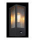 Gundula PIR Outdoor Wall Lantern Matt Black IP44 Clear Glass Shade 1x E27 Dawn Dusk Sensor-4