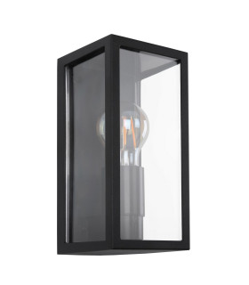 Gundula Outdoor Wall Lantern Matt Black IP54 1x E27-2