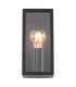 Gundula Outdoor Wall Lantern Matt Black IP54 1x E27-3