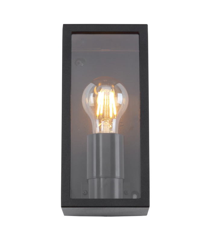 Gundula Outdoor Wall Lantern Matt Black IP54 1x E27-3