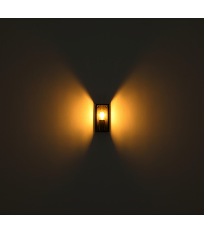 Gundula Outdoor Wall Lantern Matt Black IP54 1x E27-5