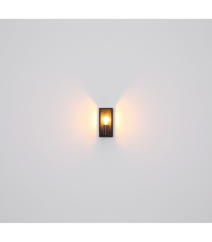 Gundula Outdoor Wall Lantern Matt Black IP54 1x E27-6