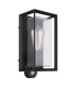 Logana Outdoor Wall Lantern Matt Black IP44 1x E27 Dawn Dusk Sensor-2