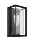 Logana Outdoor Wall Lantern Matt Black IP44 1x E27-2