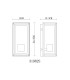 Logana Outdoor Wall Lantern Matt Black IP44 1x E27-6