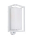 Logana Outdoor Wall Lantern White Matt IP44 1x E27 Dawn Dusk Sensor-2