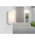 Logana Outdoor Wall Lantern White Matt IP44 1x E27 Dawn Dusk Sensor-4