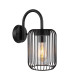 Nina Outdoor Wall Lamp Matt Black IP44 1x E27-1