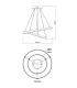 Mary Pendant Ceiling Light Silver Colored Matt 2x LED Dimmable 2700-6500K Remote Control Timer-2