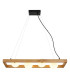 Nanda Bar Pendant Ceiling Light Matt Black Balls Opal Glass Shade 4x G9-3