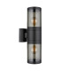 Xeloo Outdoor Up Down Wall Lamp Matt Black IP44 2x E27-2