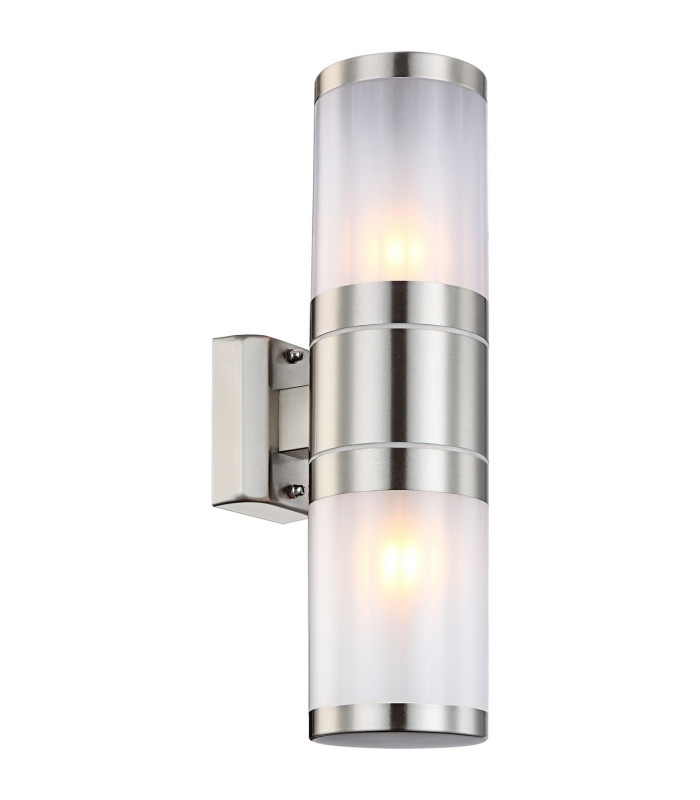 Xeloo Outdoor Up Down Wall Lamp Stainless Steel IP44 2x E27-1