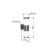 Xeloo Outdoor Up Down Wall Lamp Stainless Steel IP44 2x E27-4