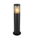 Xeloo Outdoor Bollard Matt Black IP44 1x E27-1