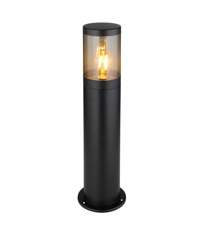 Xeloo Outdoor Bollard Matt Black IP44 1x E27-1