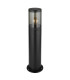 Xeloo Outdoor Bollard Matt Black IP44 1x E27-2