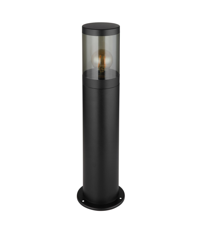 Xeloo Outdoor Bollard Matt Black IP44 1x E27-2
