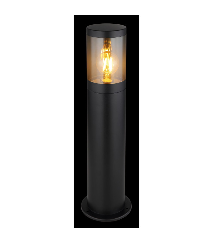 Xeloo Outdoor Bollard Matt Black IP44 1x E27-4