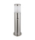 Xeloo PIR Outdoor Bollard Silver Glossy IP44 1x E27 Dawn Dusk Sensor-2