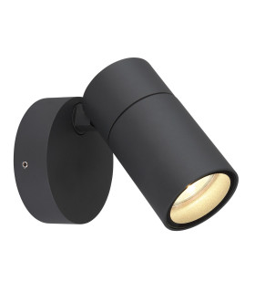 Piper Outdoor Spotlight Anthracite Matt IP44 Clear Glass Shade 1x GU10-1