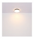 Vranos Outdoor Flush Matt Black IP44 Opal Glass Shade 3x E27-5