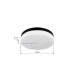 Vranos Outdoor Flush Matt Black IP44 Opal Glass Shade 3x E27-8