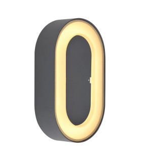 Sura Outdoor Flush Wall Lamp Anthracite IP54 LED 3000K-1