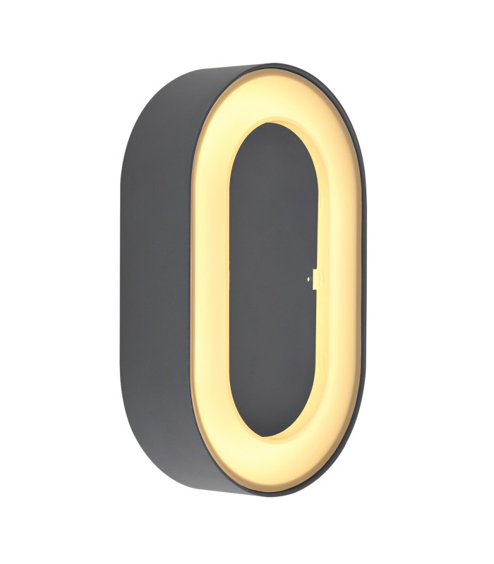 Sura Outdoor Flush Wall Lamp Anthracite IP54 LED 3000K-1