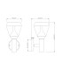 Monte Outdoor Modern Wall Lamp Stainless Steel IP44 Clear Glass Shade LED 3000K-4