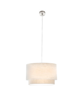 Lee Cylindrical Pendant Ceiling Light Nickel Matt 1x E27-1