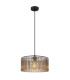 Leeds Cylindrical Pendant Ceiling Light Matt Black 1x E27-1