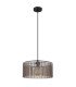 Leeds Cylindrical Pendant Ceiling Light Matt Black 1x E27-2