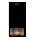 Leeds Cylindrical Pendant Ceiling Light Matt Black 1x E27-4