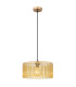 Leeds Cylindrical Pendant Ceiling Light Gold Colours Antique 1x E27-1