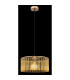 Leeds Cylindrical Pendant Ceiling Light Gold Colours Antique 1x E27-4