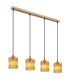 Leeds Bar Pendant Ceiling Light Gold Colours Antique 4x E14-1
