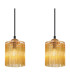 Leeds Bar Pendant Ceiling Light Gold Colours Antique 4x E14-4