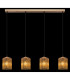 Leeds Bar Pendant Ceiling Light Gold Colours Antique 4x E14-6