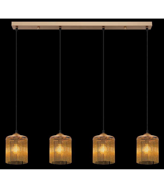 Leeds Bar Pendant Ceiling Light Gold Colours Antique 4x E14-6