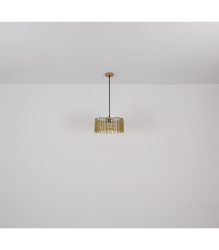 Leeds Bar Pendant Ceiling Light Gold Colours Antique 4x E14-9