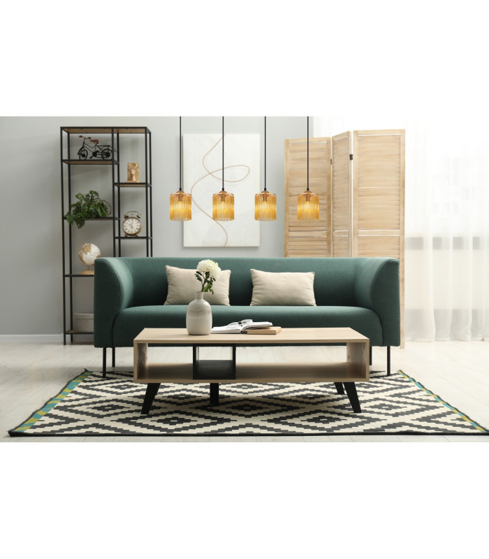 Leeds Bar Pendant Ceiling Light Gold Colours Antique 4x E14-10