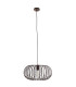 Max Wire Frame Pendant Ceiling Light Brown 1x E27-3