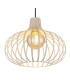 Mateo Wire Frame Pendant Ceiling Light Creme Coloured Matt 1x E27-3