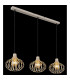 Mateo Bar Pendant Ceiling Light Creme Coloured Matt 3x E27-4